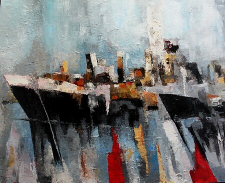 A L'ombre du phare - 92x73