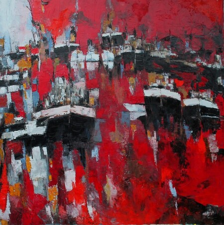 Allons de barques en barques chavir&eacute;es - 100x100