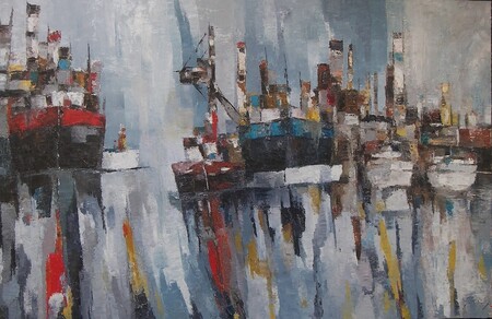 Au rythme du port - 146x114