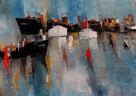 La voile rouge - 92x65