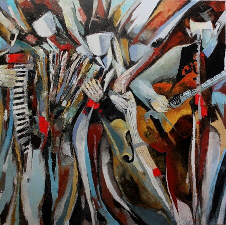 LE TRIO - 100X100