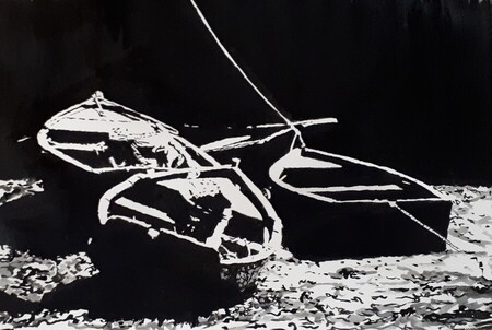 Les barques - 65x50