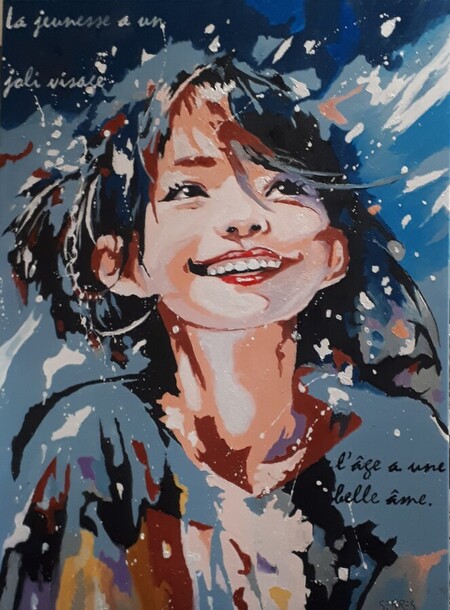 La jeunesse a un joli visage ... - 100x75